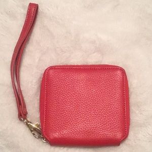 Saks of fifth Ave. Red wristlet wallet  NWOT